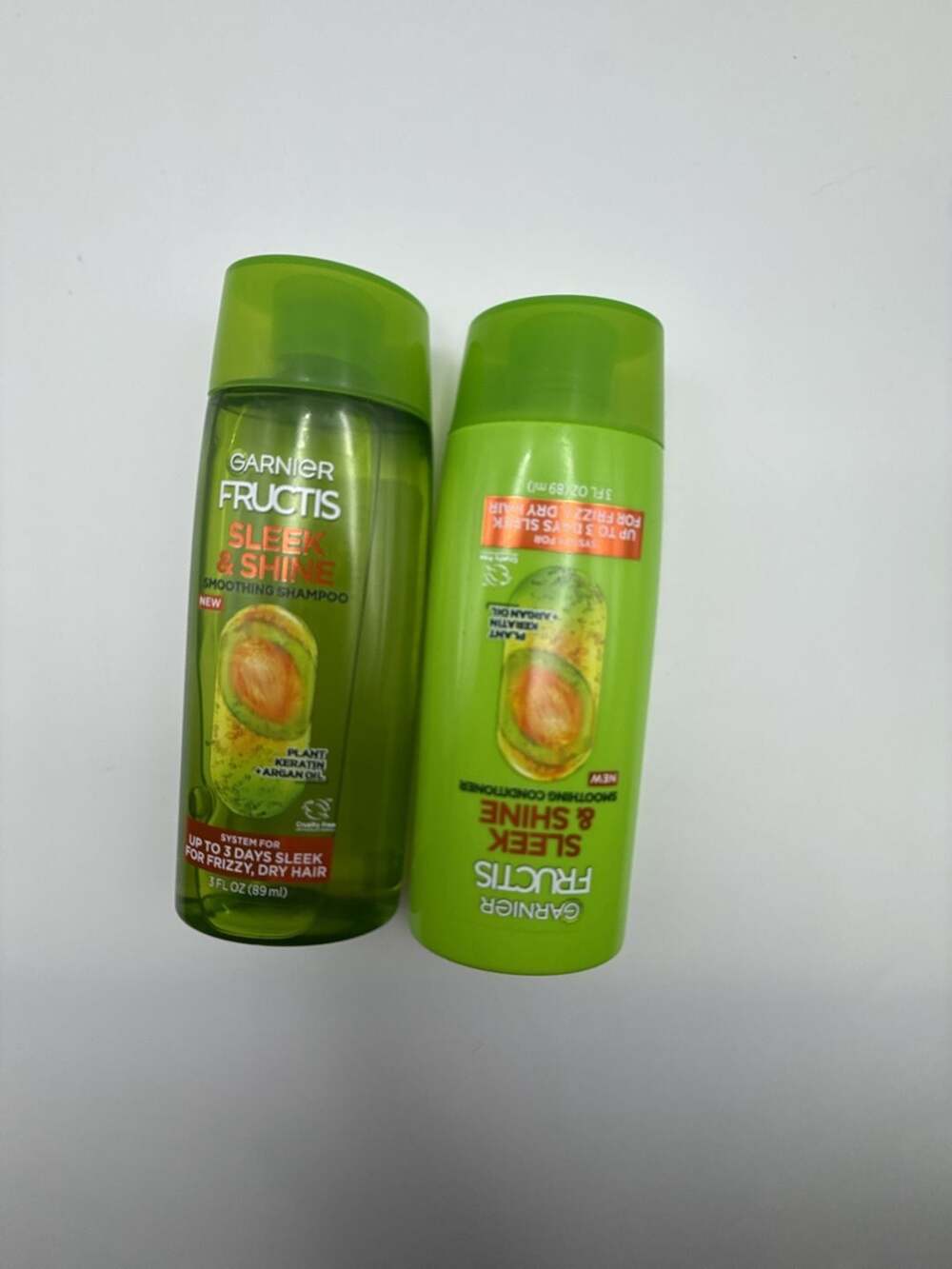 Garnier Fructis Sleek & Shine Smoothing Shampoo and Conditioner Travel Size Set